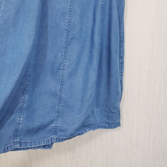 BB Dakota NWT button front jumper bustier style chambray dress woman's size 6 - Picture 7 of 10